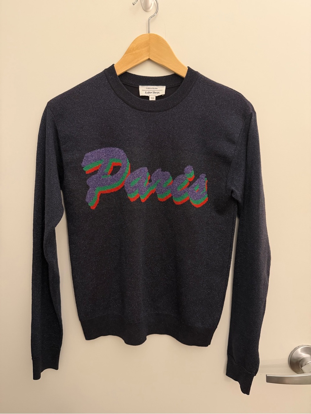 Other stories Navy 'Paris'Crewneck Sweater XS